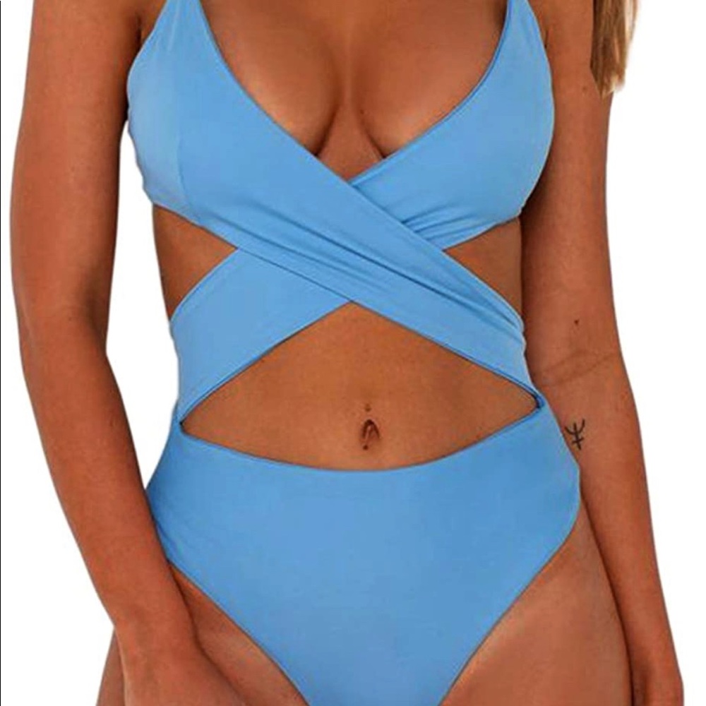 Blue one piece